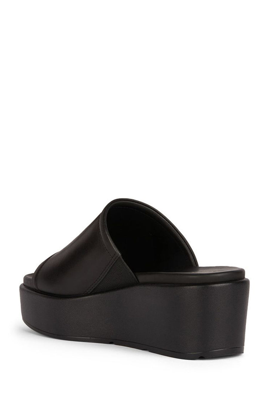Geox Women's Black Xand 2.2s Thick Soled Leather Slippers