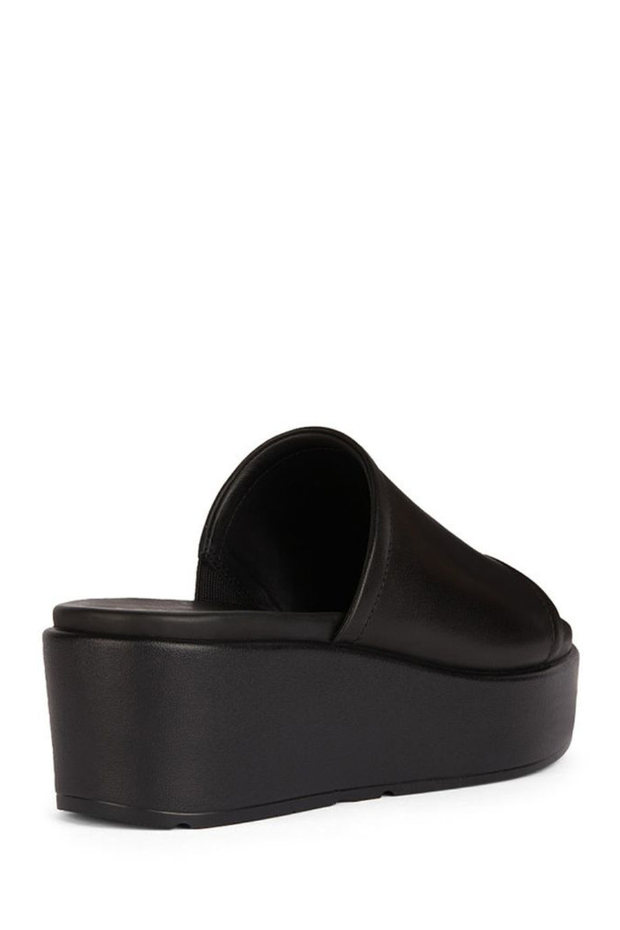 Geox Women's Black Xand 2.2s Thick Soled Leather Slippers