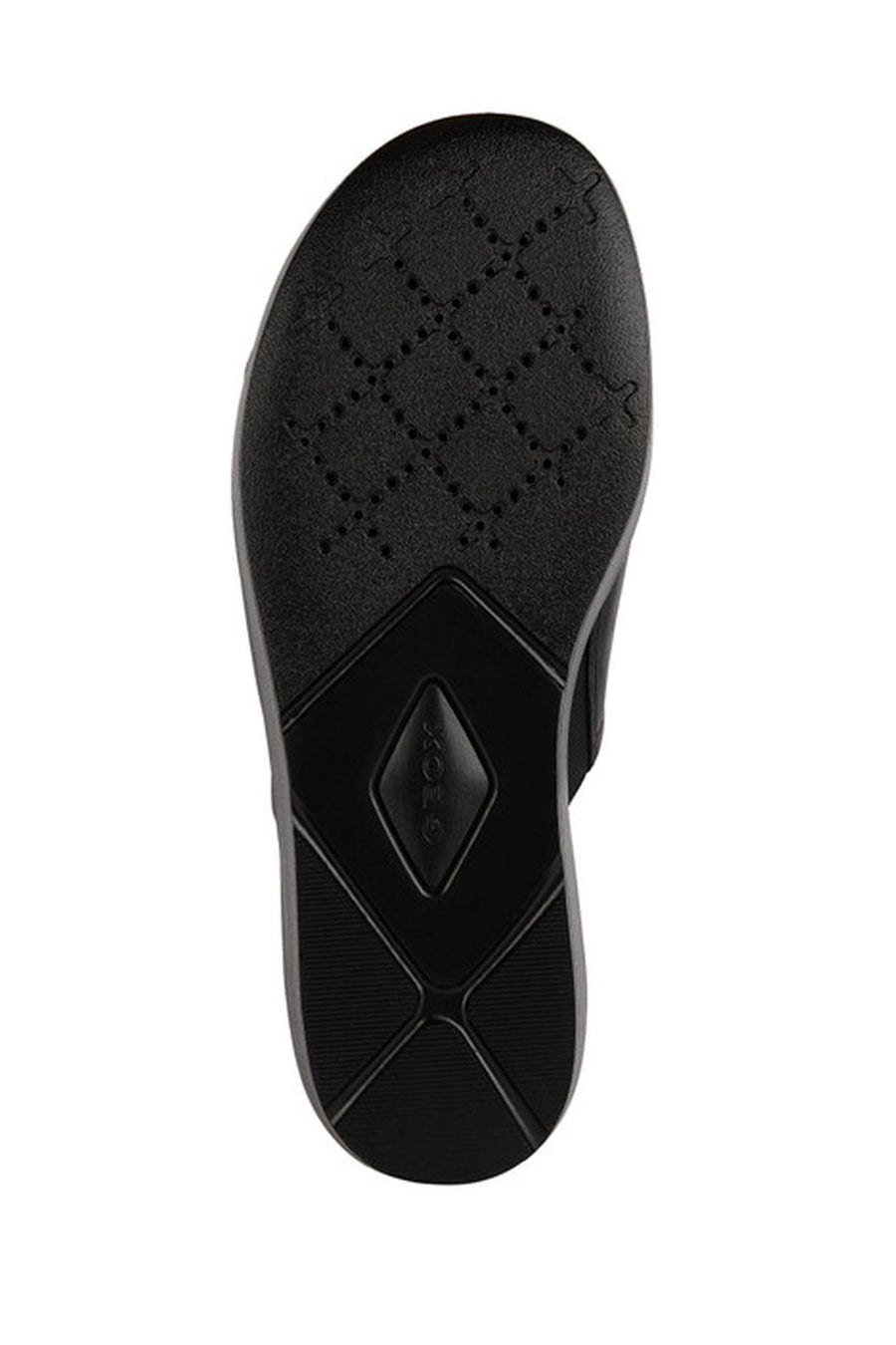 Geox Women's Black Xand 2.2s Thick Soled Leather Slippers