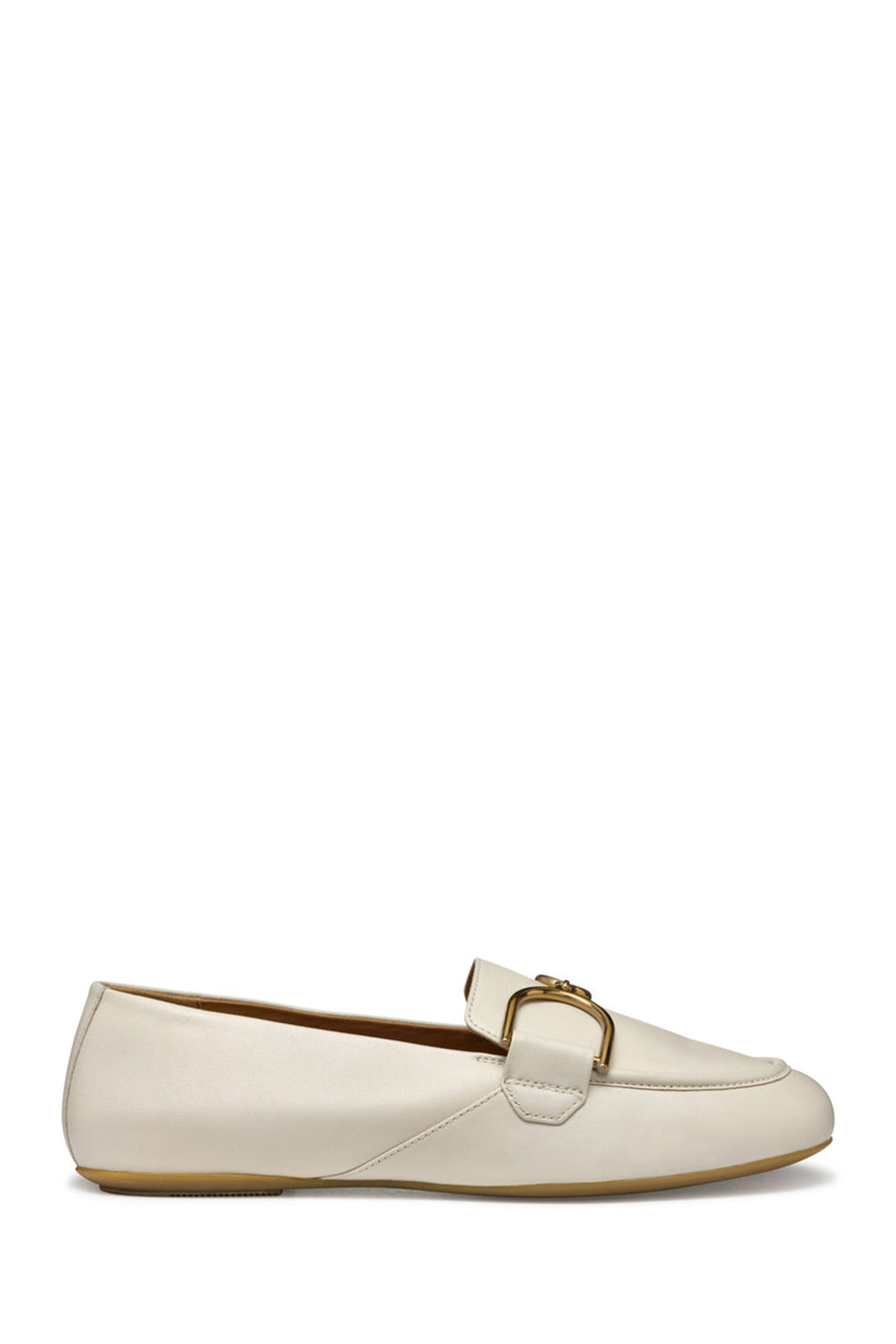 Geox Women Beige Palmaria Leather Loafer D45MUJ000TUC1122 | Derimod