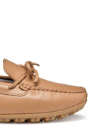 Geox Kadın Bej Deri Loafer | Derimod