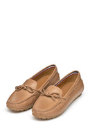Geox Kadın Bej Deri Loafer | Derimod