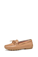 Geox Kadın Bej Deri Loafer | Derimod