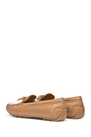 Geox Kadın Bej Deri Loafer | Derimod