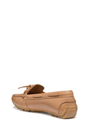 Geox Kadın Bej Deri Loafer | Derimod