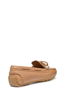 Geox Kadın Bej Deri Loafer | Derimod