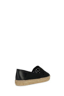 Geox Women's Black Lampedusa Leather Espadrille | Derimod