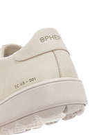 Geox Kadın Bej Spherica Ecub-1 Bağcıklı Deri Sneaker | Derimod