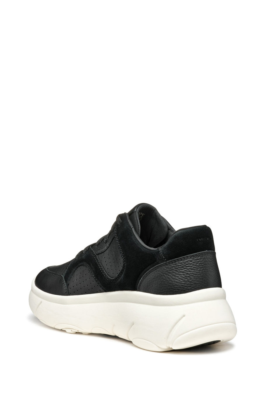 Geox Kadın Siyah Nebula Bağcıklı Kalın Tabanlı Deri Sneaker