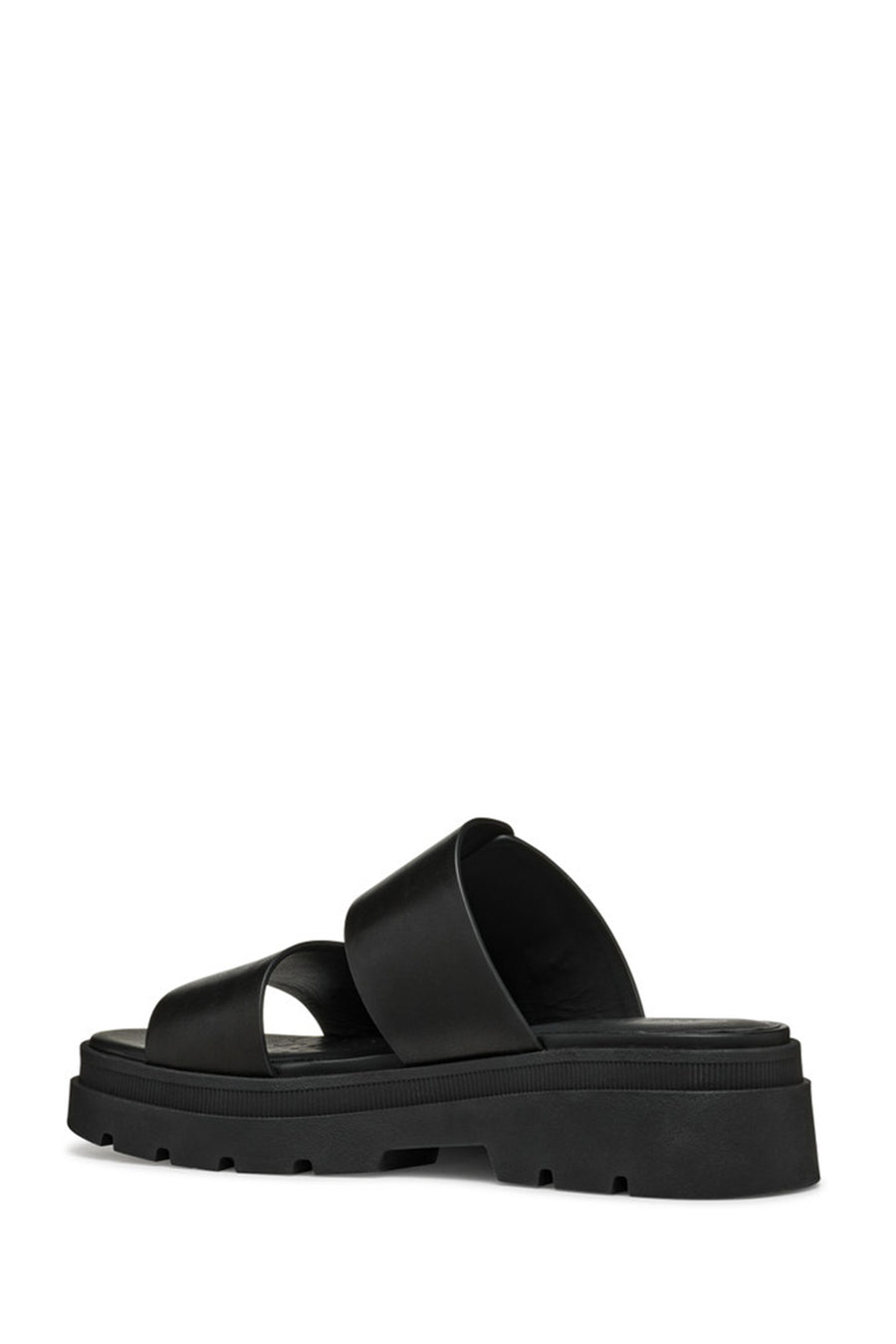 Geox Women Black D Adacter S Thick Sole Leather Slippers