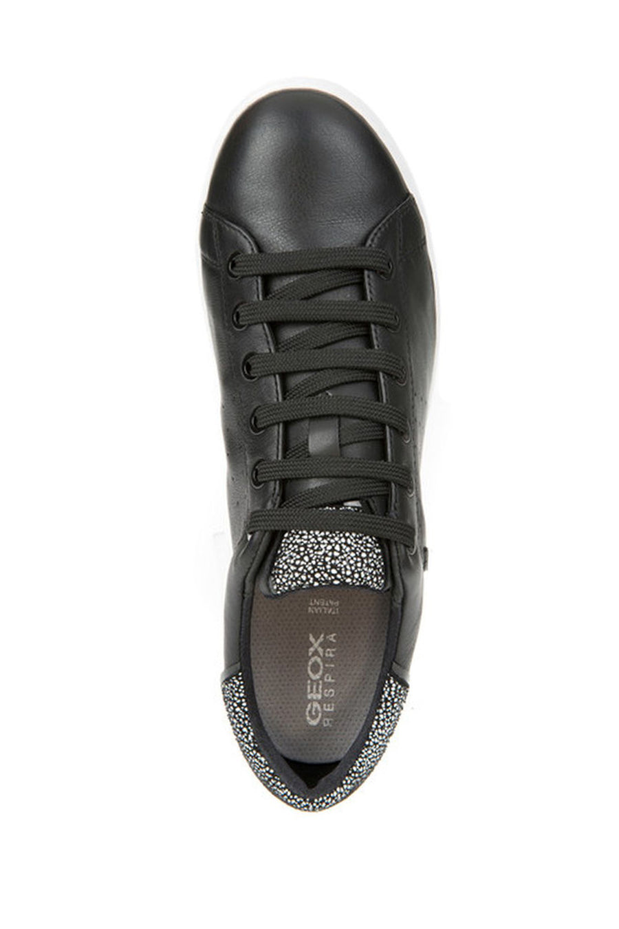 Geox Kadın Siyah Jaysen Bağcıklı Deri Sneaker