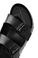 Birkenstock Men's Black Double Buckle Arizona Eva Slippers | Derimod
