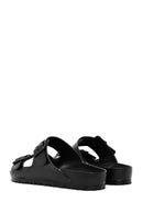 Birkenstock Men's Black Double Buckle Arizona Eva Slippers | Derimod