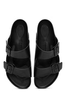 Birkenstock Men's Black Double Buckle Arizona Eva Slippers | Derimod