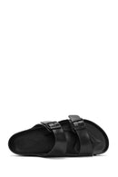 Birkenstock Men's Black Double Buckle Arizona Eva Slippers | Derimod