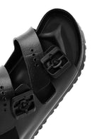 Birkenstock Men's Black Double Buckle Arizona Eva Slippers | Derimod