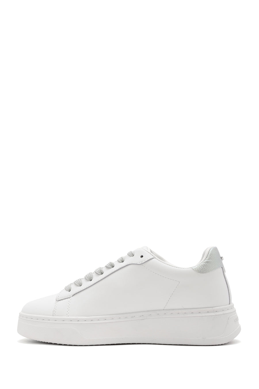 Alberto Guardiani Kadın Beyaz New Era Bağcıklı Deri Sneaker