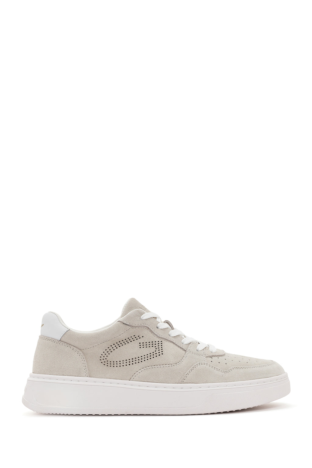 Alberto Guardiani Erkek Bej New Era Bağcıklı Deri Sneaker