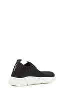 Geox Girl Black J Aril G. E - Shiny Knitt. Text Fabric Sneaker | Derimod