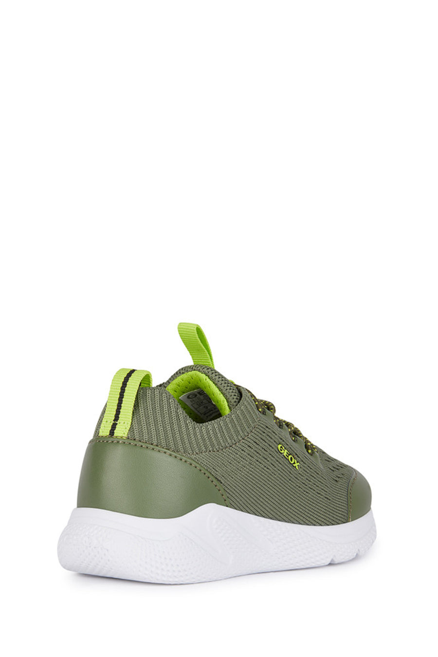 Geox Boy Green Sprint Fabric Sneakers