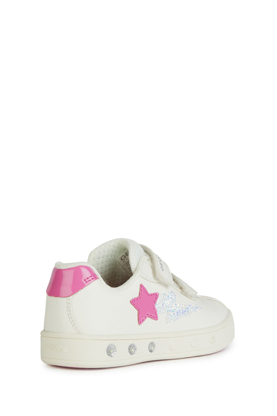 Geox Kız Çocuk Beyaz Skylin Bantlı Deri Sneaker