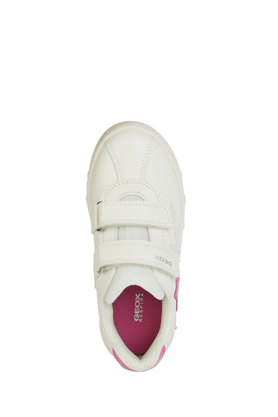 Geox Kız Çocuk Beyaz Skylin Bantlı Deri Sneaker