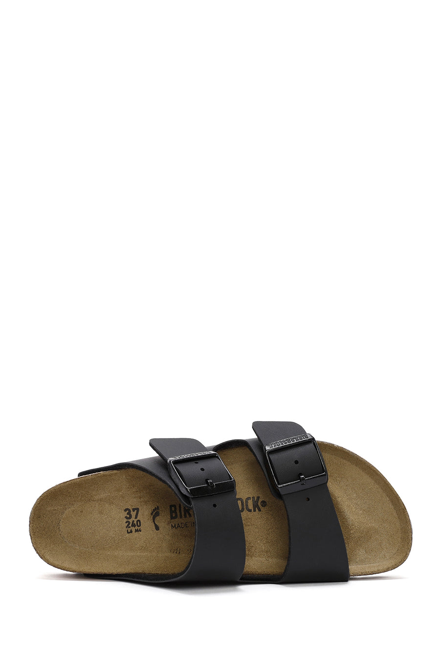 Birkenstock Kadın Siyah Çift Tokalı Arizona Bf Düz Terlik