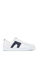 Camper Men's White Runner Lace-up Leather Sneaker | Derimod