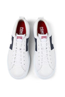 Camper Men's White Runner Lace-up Leather Sneaker | Derimod