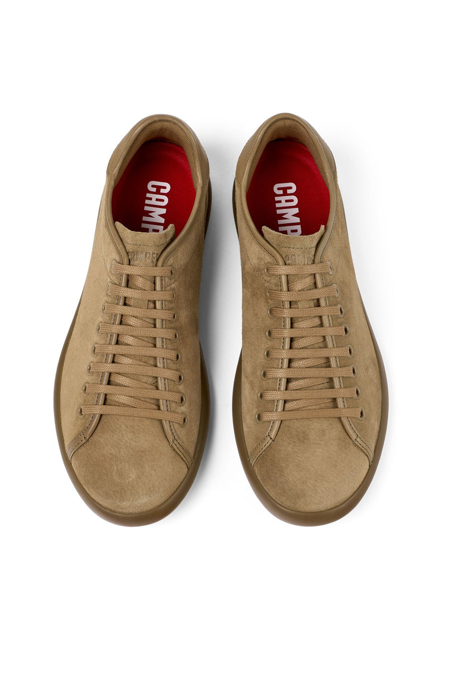 Camper Erkek Kahverengi Pelotas Soller Bağcıklı Deri Sneaker