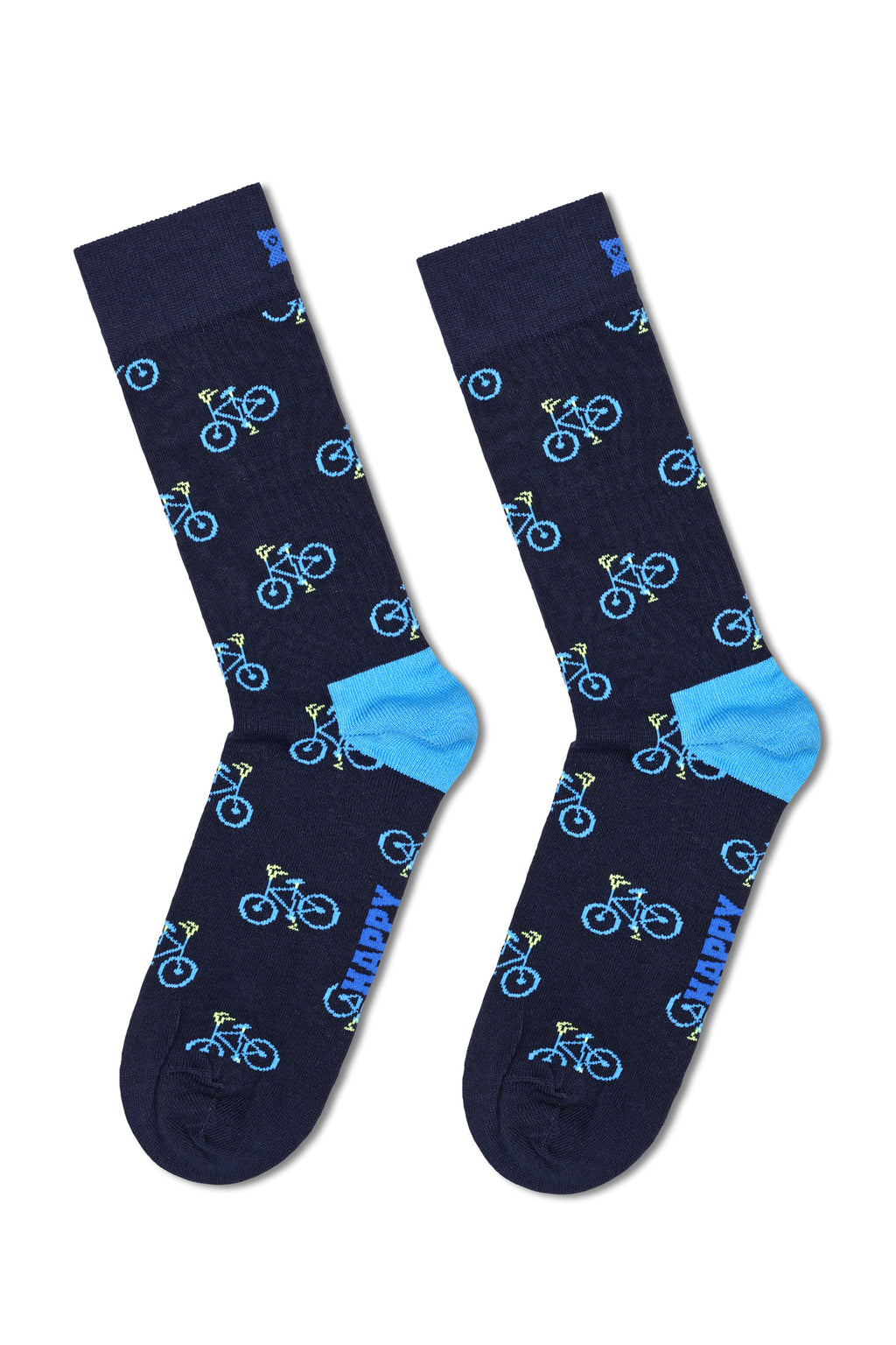 Happy Socks Erkek Lacivert Desenli Pamuklu Çorap