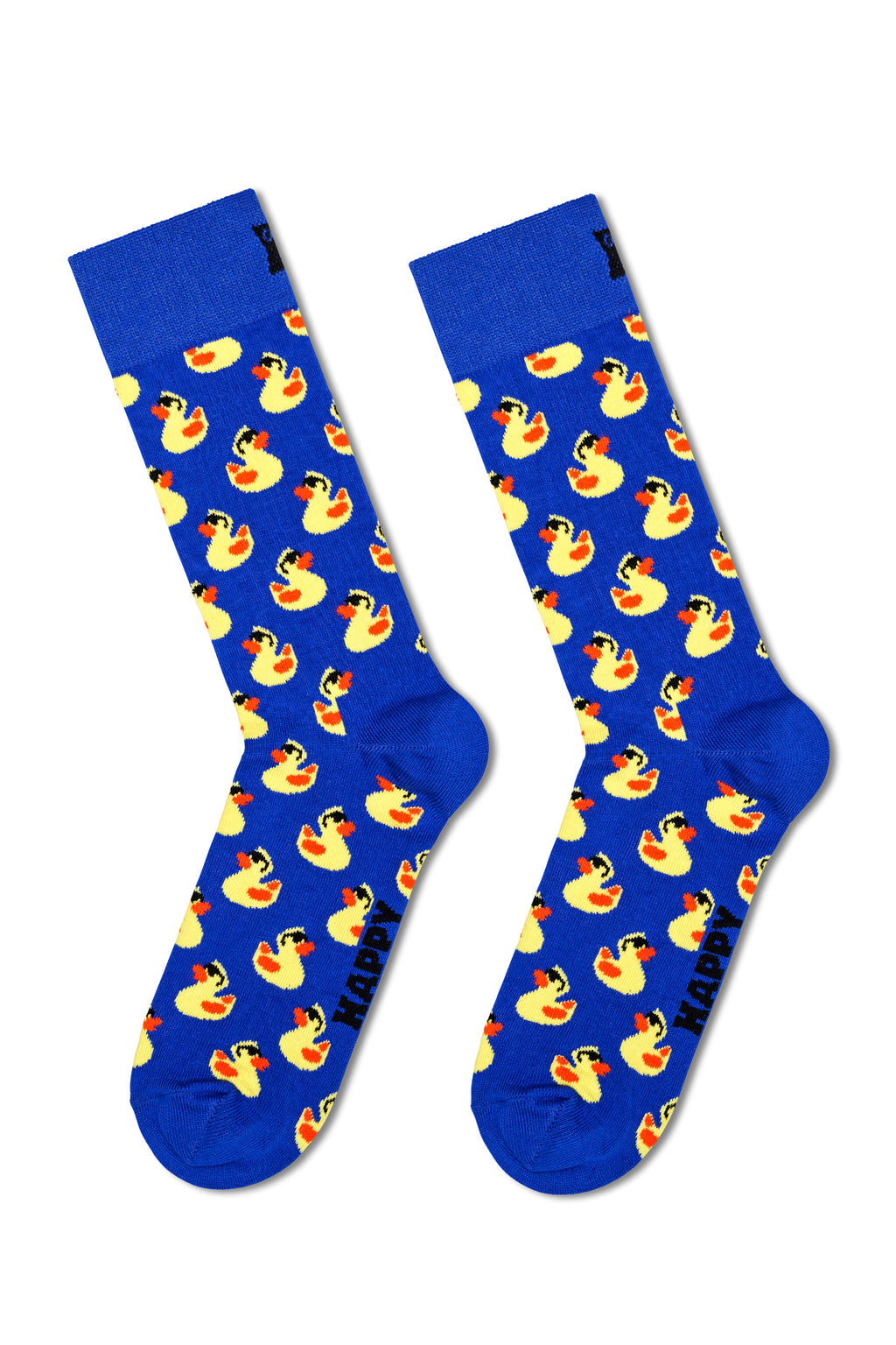 Happy Socks Erkek Mavi Ördek Desenli Pamuklu Çorap