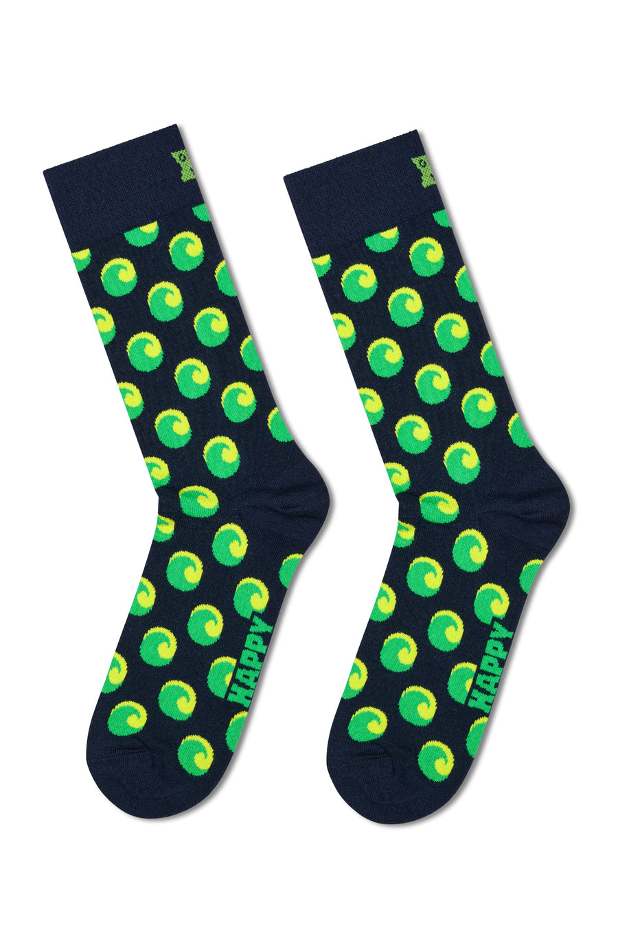 Happy Socks Lacivert Dalga Desenli Pamuklu Çorap P002613 | Derimod