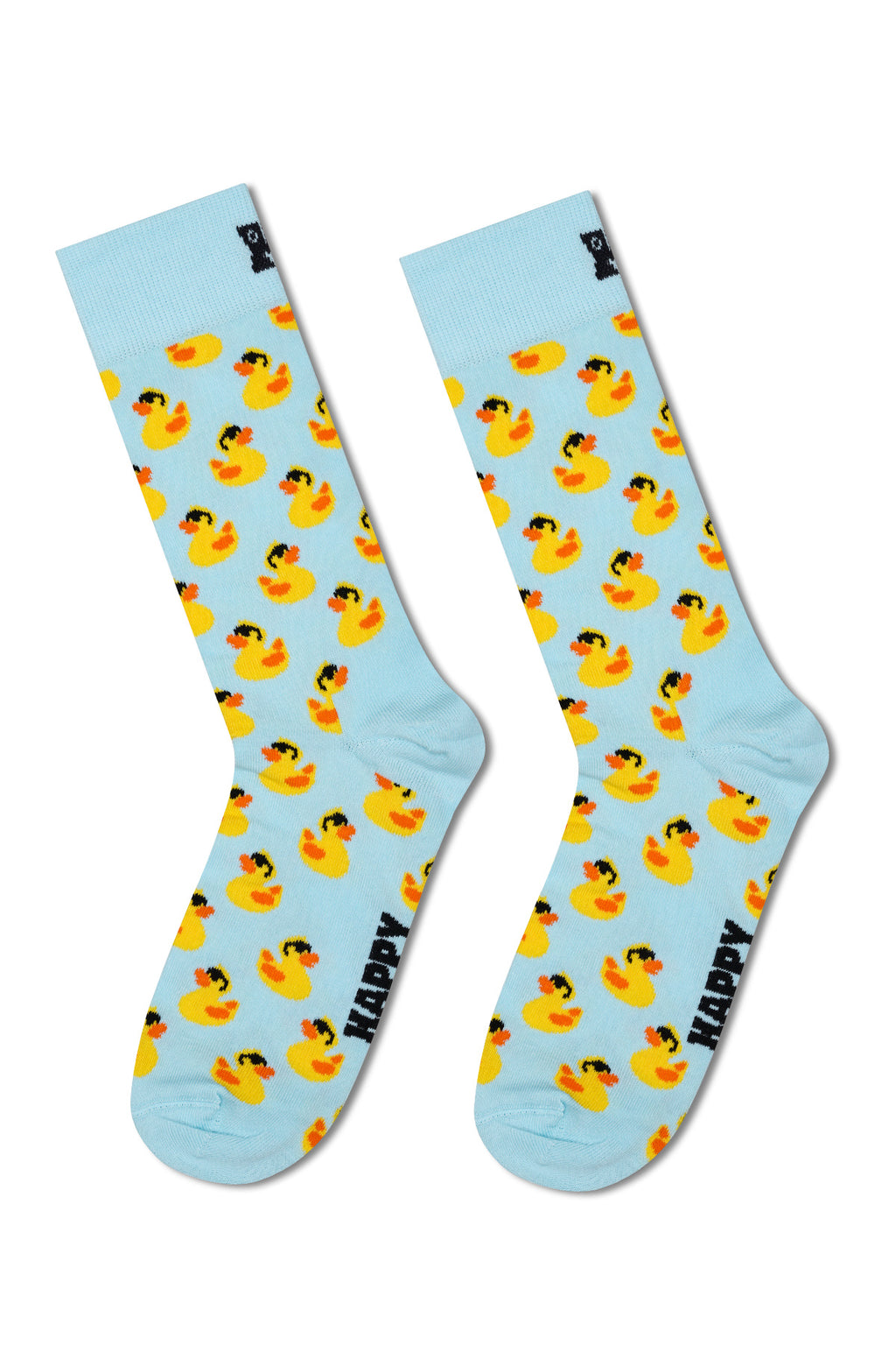 Happy Socks Erkek Çok Renkli Ördek Desenli Pamuklu 3’lü Çorap Seti