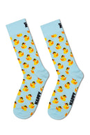 Happy Socks Erkek Çok Renkli Ördek Desenli Pamuklu 3’lü Çorap Seti | Derimod