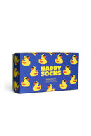 Happy Socks Erkek Çok Renkli Ördek Desenli Pamuklu 3’lü Çorap Seti | Derimod
