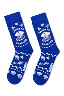 Happy Socks Kadın Mavi Sahil Temalı Pamuklu 3’lü Çorap Seti | Derimod