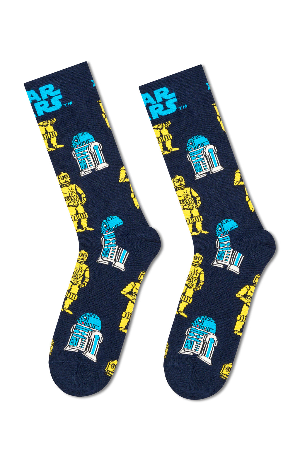 Happy Socks Erkek Lacivert Star Wars Desenli Pamuklu Çorap