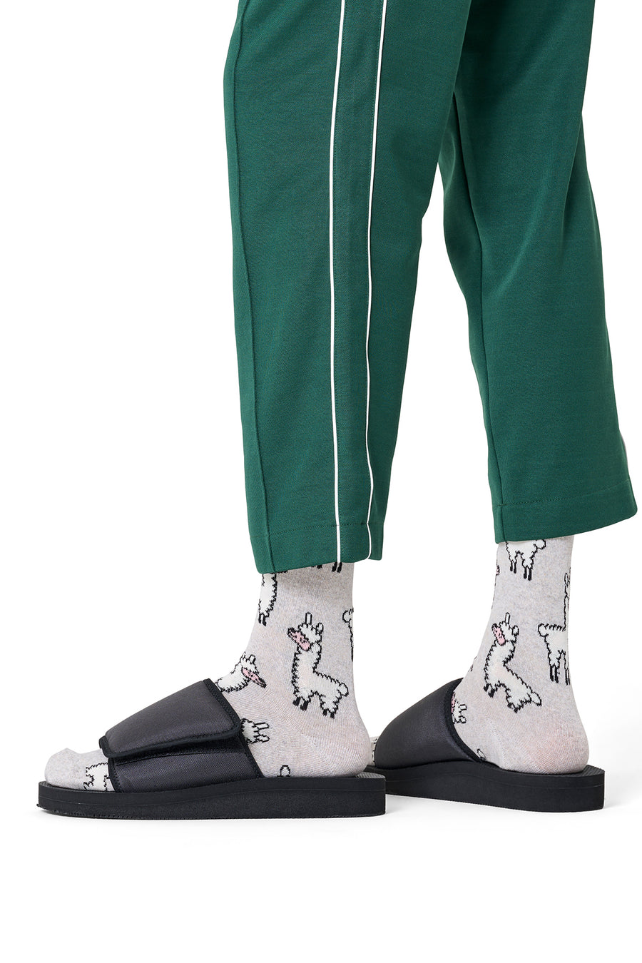 Happy Socks Erkek Gri Desenli Pamuklu Çorap