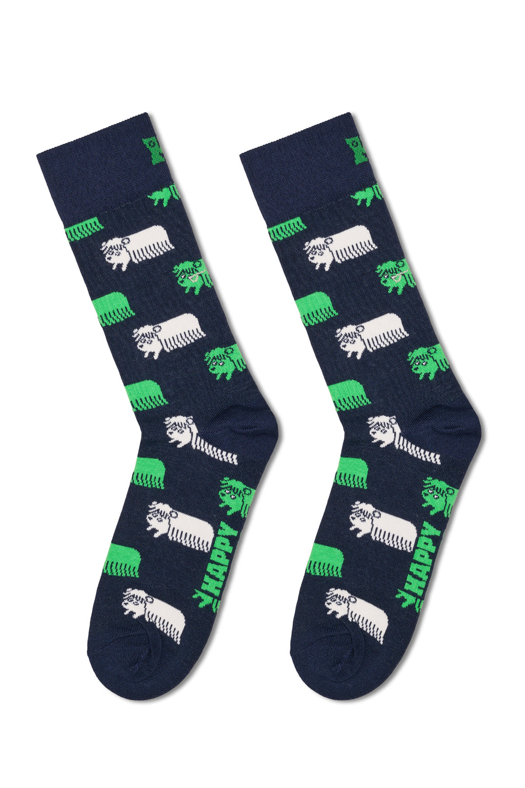 Happy Socks Erkek Lacivert Desenli Pamuklu Çorap