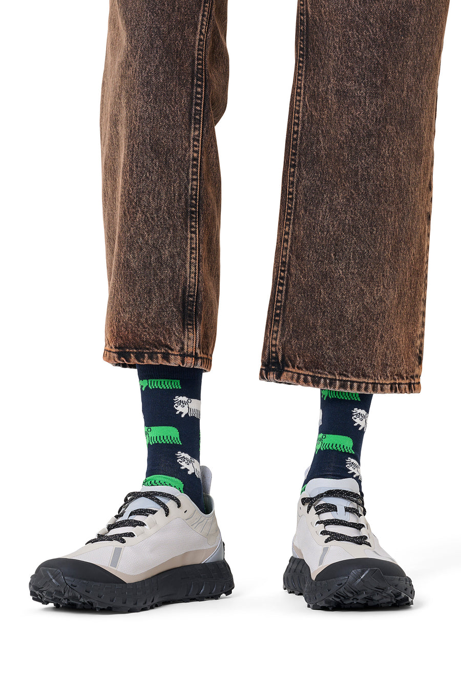 Happy Socks Erkek Lacivert Desenli Pamuklu Çorap