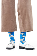 Happy Socks Erkek Mavi Desenli Pamuklu Çorap | Derimod