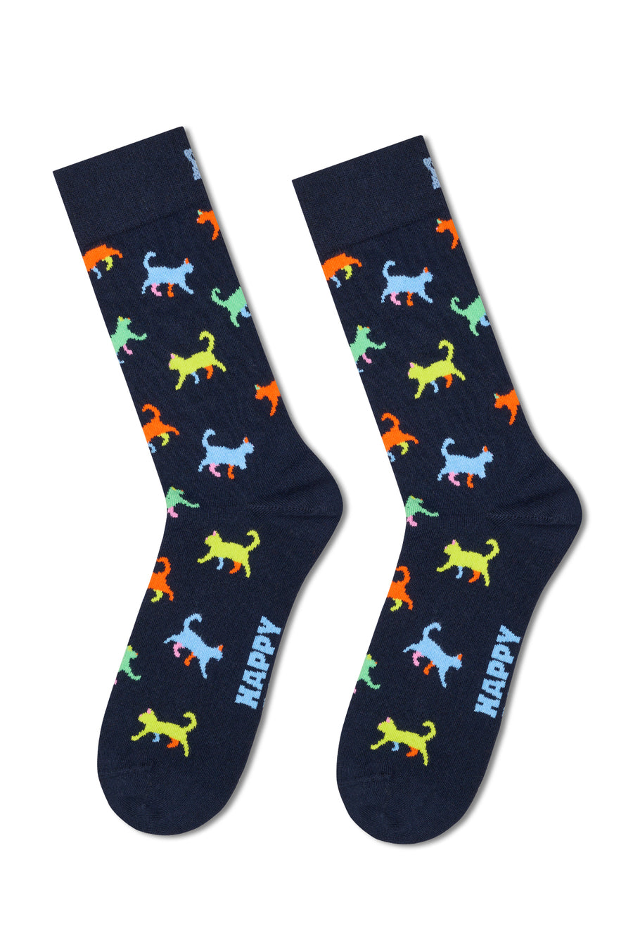 Happy Socks Erkek Lacivert Desenli Pamuklu Çorap P003197 | Derimod
