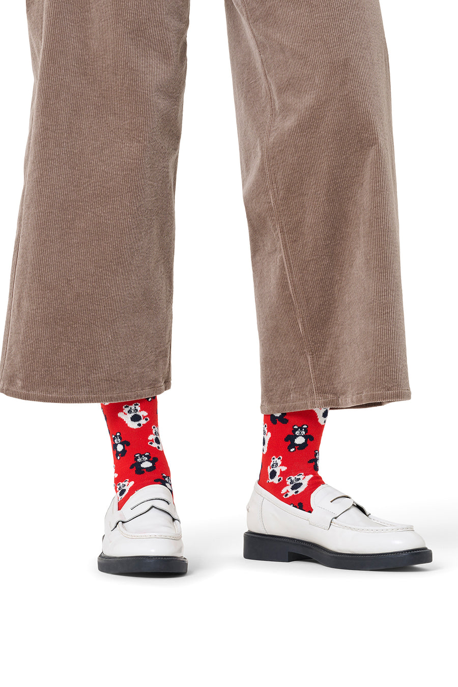 Happy Socks Kadın Kırmızı Desenli Pamuklu Çorap