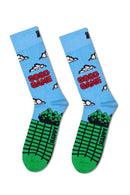 Happy Socks Male Multicolored Patterned Cotton 2-Pack Sock Set | Derimod