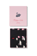 Happy Socks Kadın Siyah Desenli Pamuklu Çorap | Derimod