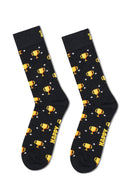 Happy Socks Erkek Siyah Oyuncu Temalı Pamuklu 4’lü Çorap Seti | Derimod