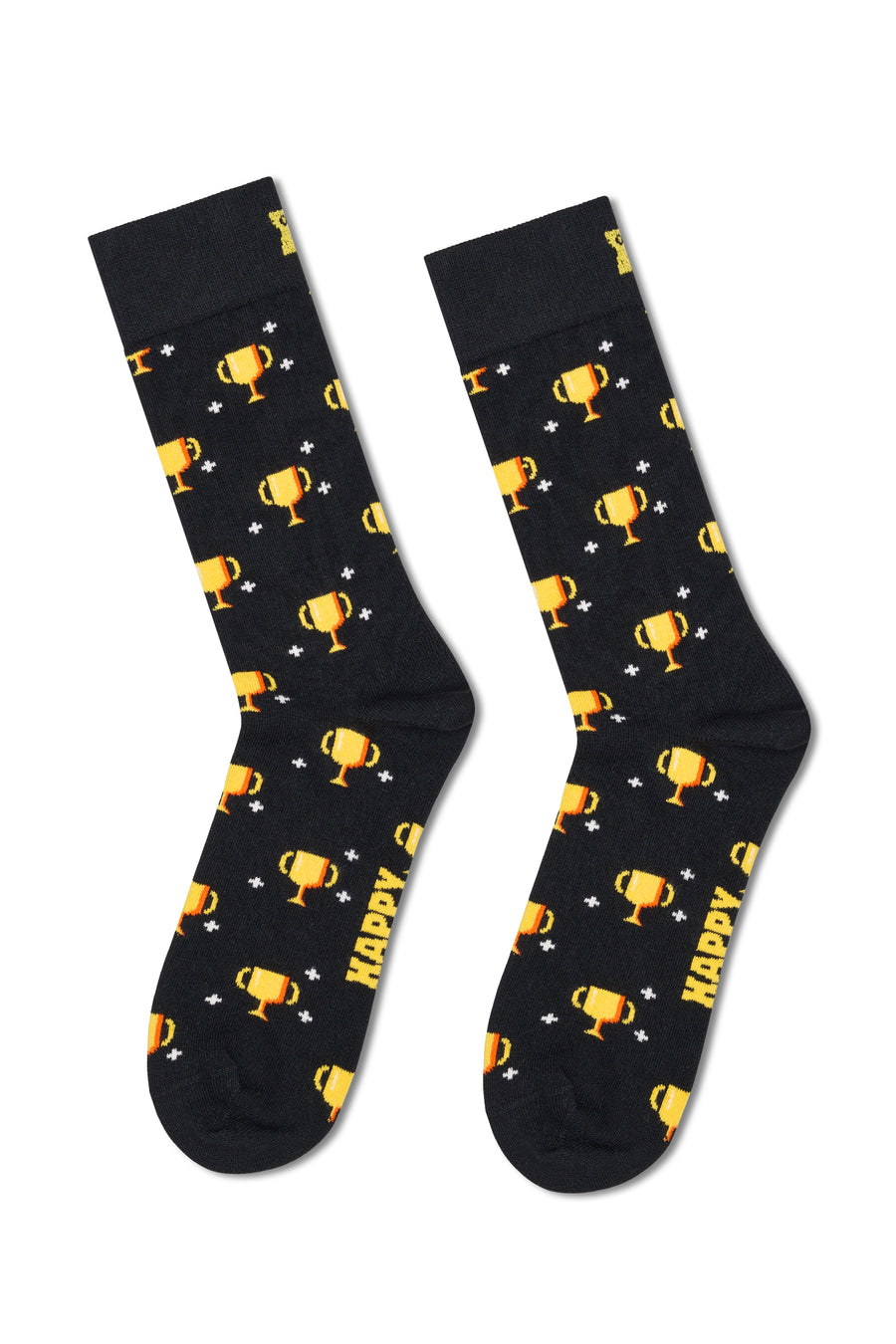 Happy Socks Erkek Siyah Oyuncu Temalı Pamuklu 4’lü Çorap Seti