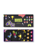 Happy Socks Erkek Siyah Oyuncu Temalı Pamuklu 4’lü Çorap Seti | Derimod