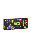 Happy Socks Erkek Siyah Oyuncu Temalı Pamuklu 4’lü Çorap Seti | Derimod
